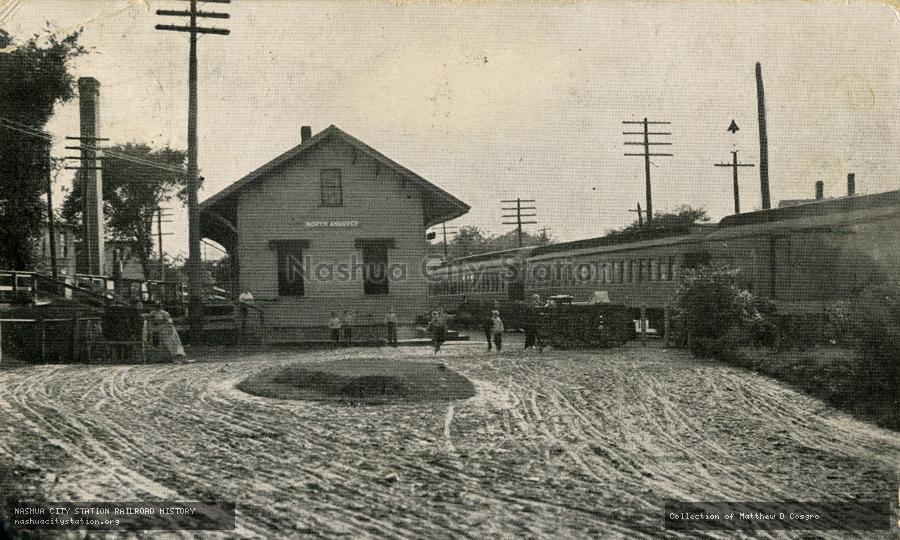 Postcard: Boston & Maine Station, North Andover, Massachusetts